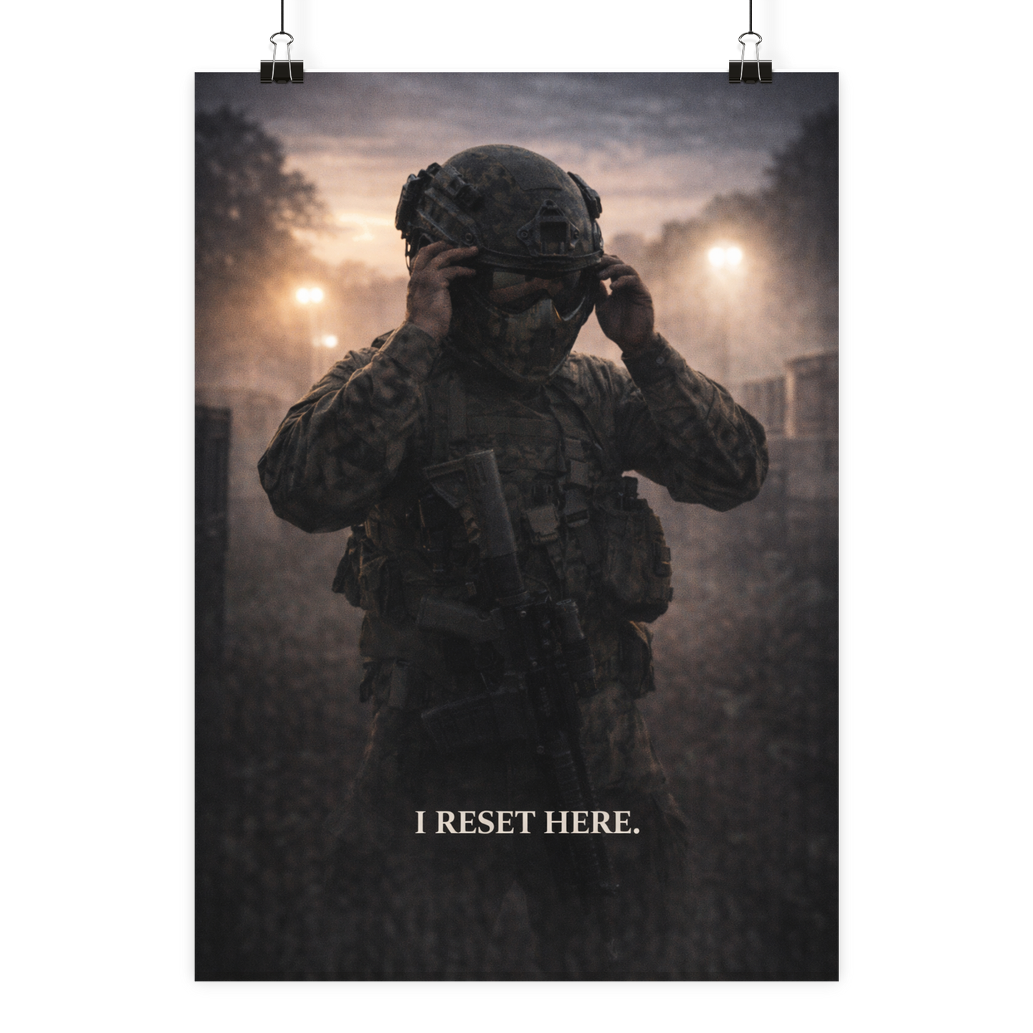 I reset here. - Poster Din A2 (hoch)