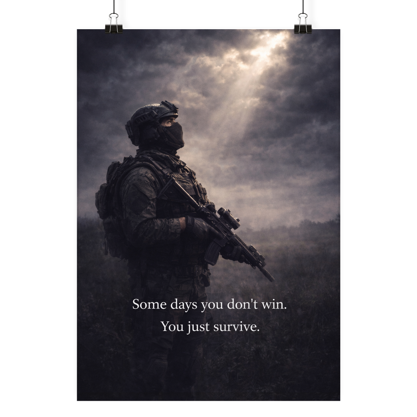 Some days you don´t win - Poster Din A3 (hoch)