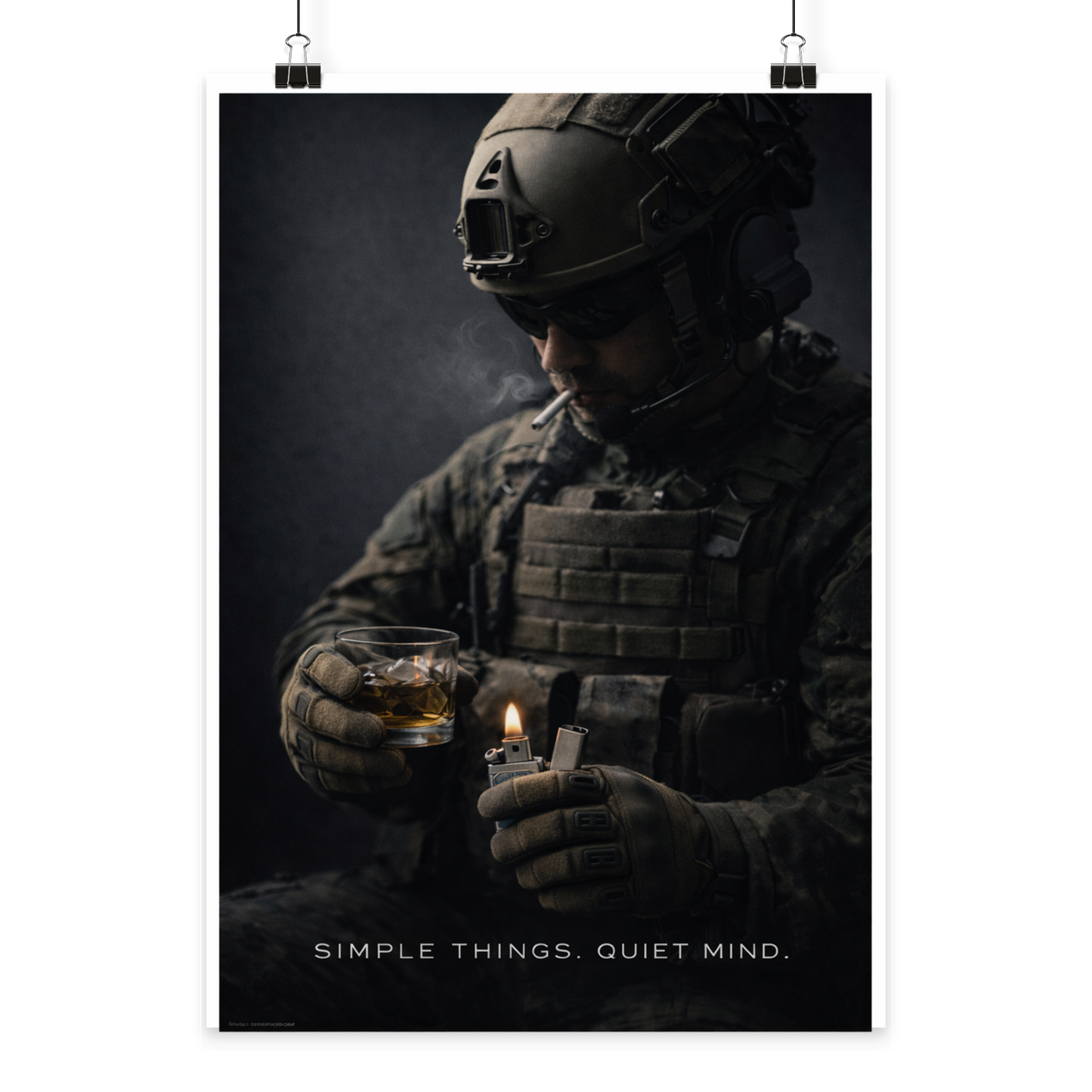 Simple Things. Quiet Mind - Poster Din A4 (hoch)