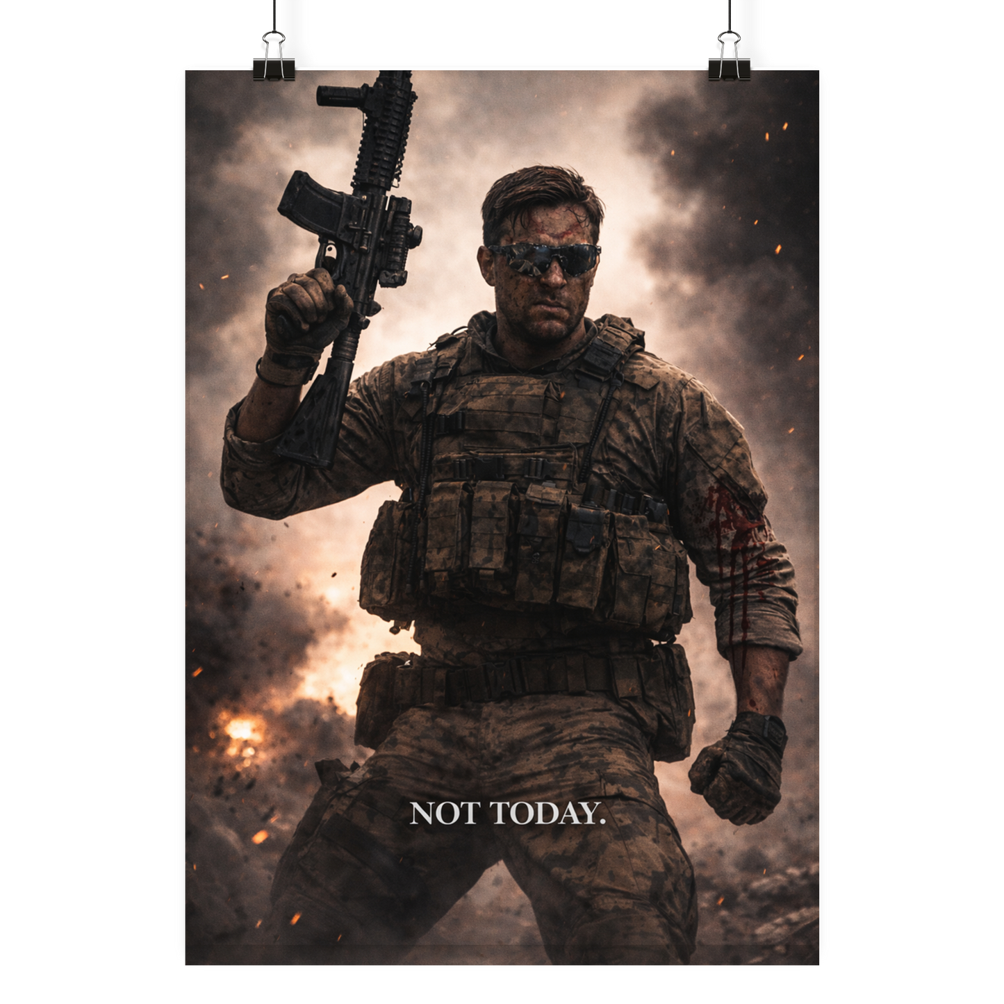 Not Today. - Poster Din A4 (hoch)