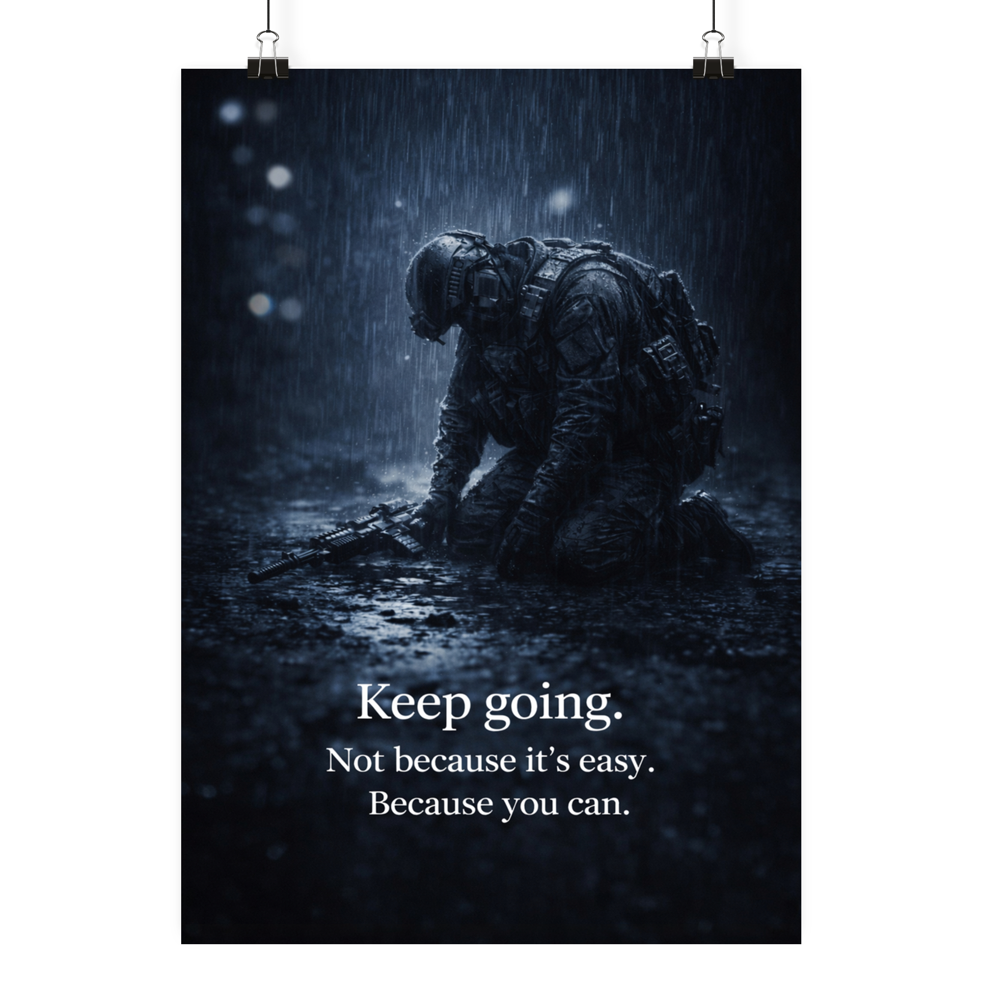 Keep going. - Poster Din A4 (hoch) als Airsoft Poster im DIN-Format