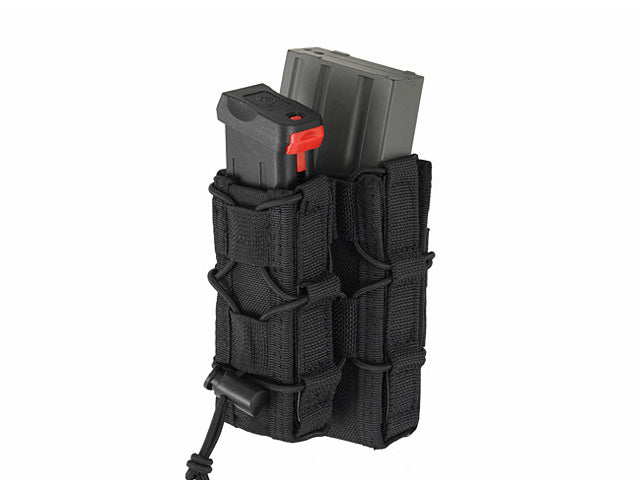 MOLLE Combo Rifle/Pistol Mag Speed Pouch - Black