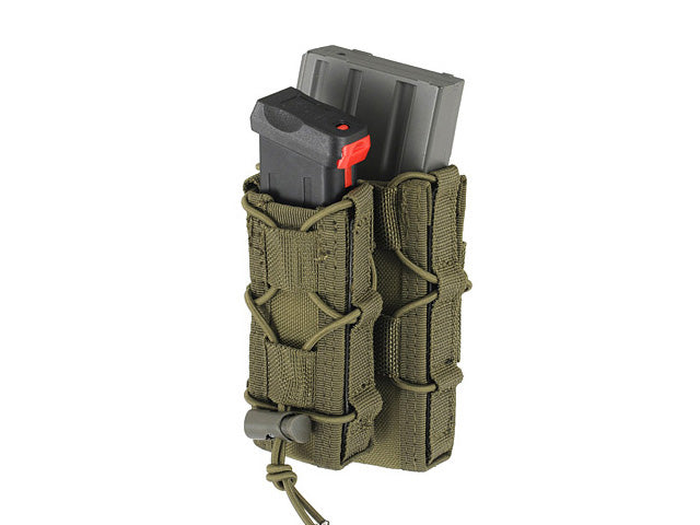 MOLLE Combo Rifle/Pistol Mag Speed Pouch - Olive