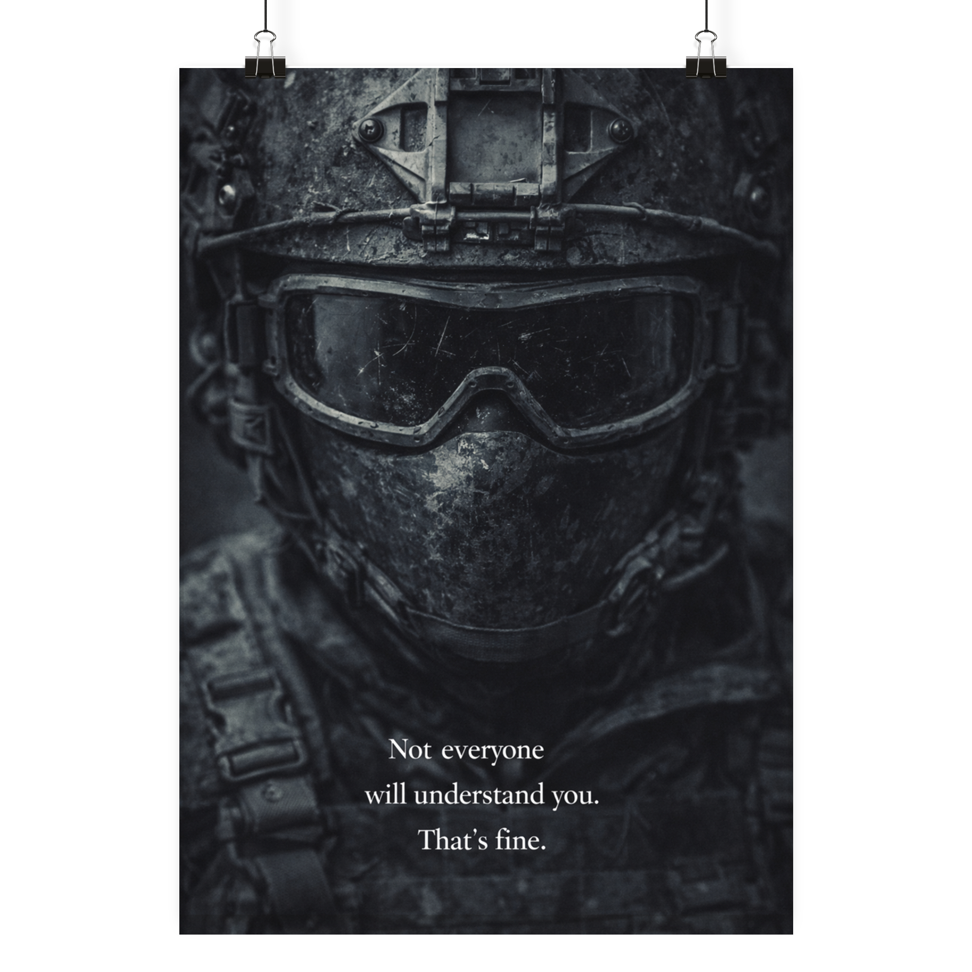 Not everyone will understand you. - Poster Din A3 (hoch) als Airsoft Poster im DIN-Format