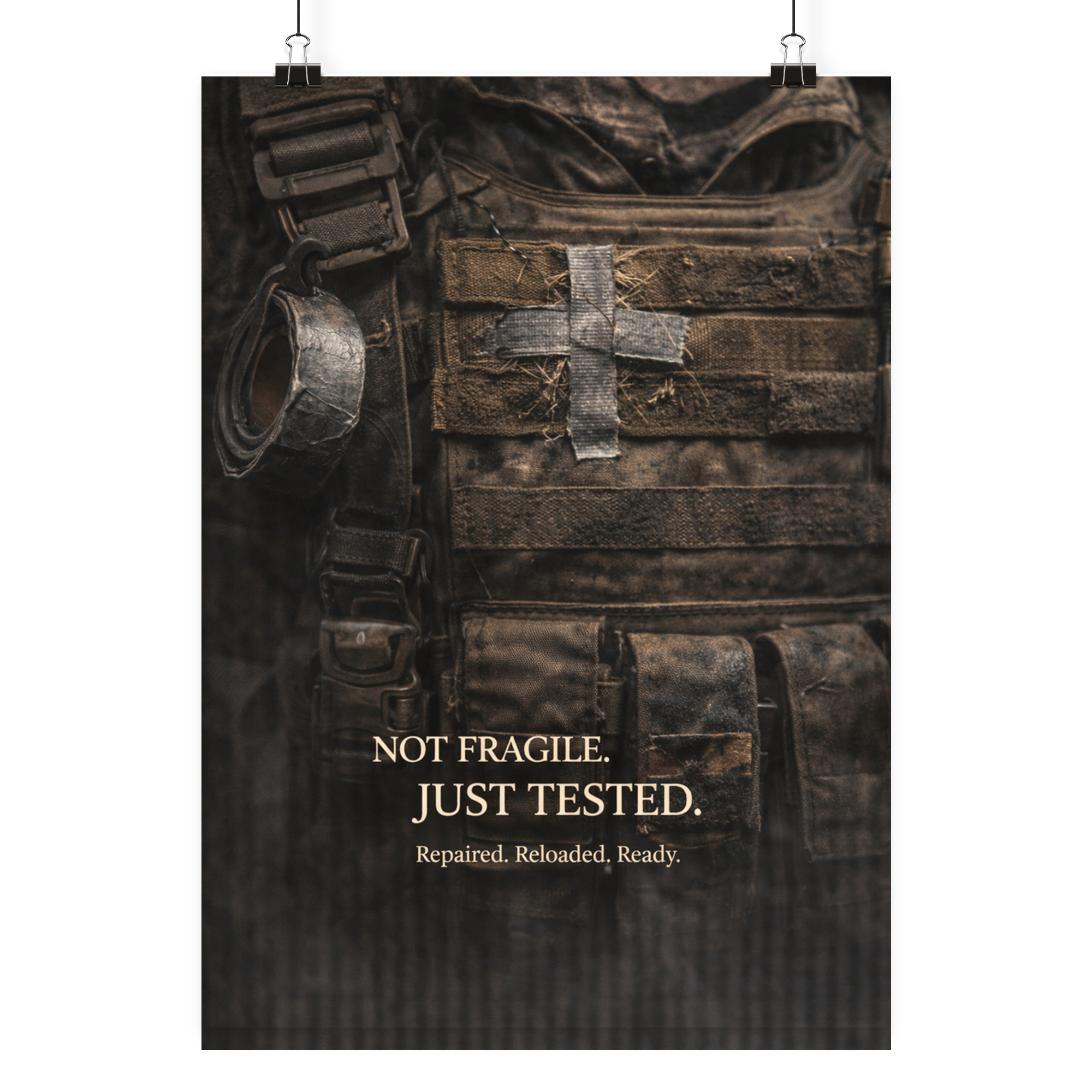 Not fragile. Just tested - Poster Din A3 (hoch) als Airsoft Poster im DIN-Format