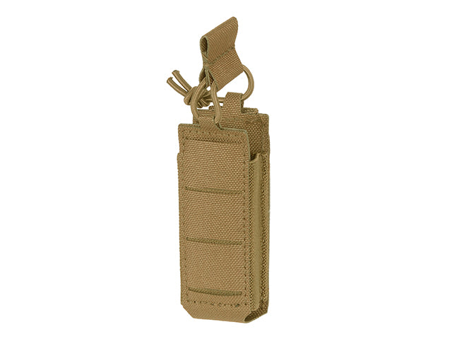Single Elastic Laser-Cut Pistol Magazine Pouch - Coyote