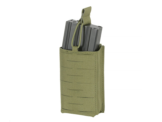 Single Laser-Cut Compact Magazine Pouch for AR15/AK - Olive