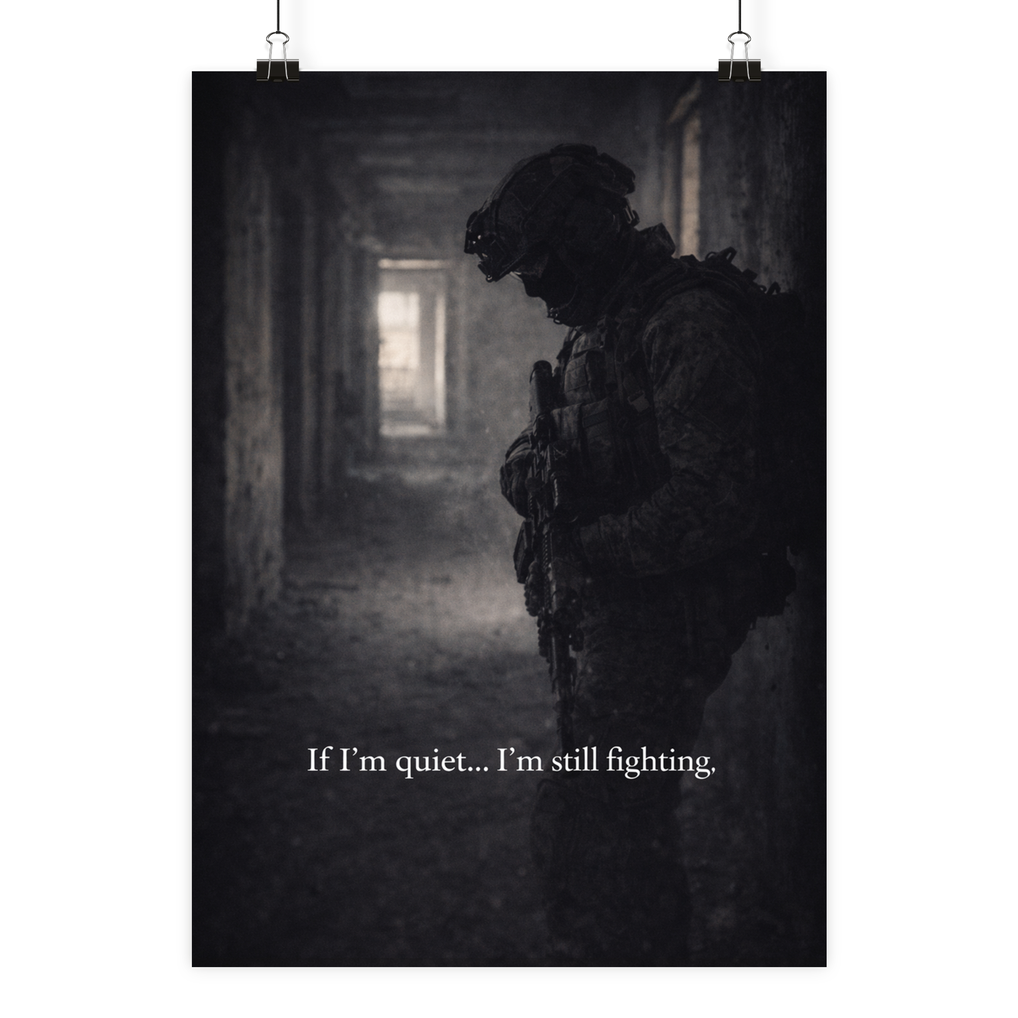 Still fighting - Poster Din A1 (hoch) als Airsoft Poster im DIN-Format