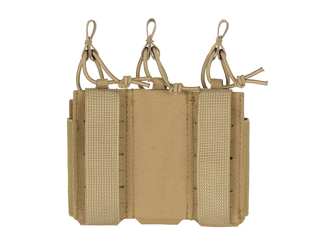 Triple Elastic Pistol Magazine Pouch Laser-cut - Coyote als Airsoft Magazin in Tan, Ansicht 6