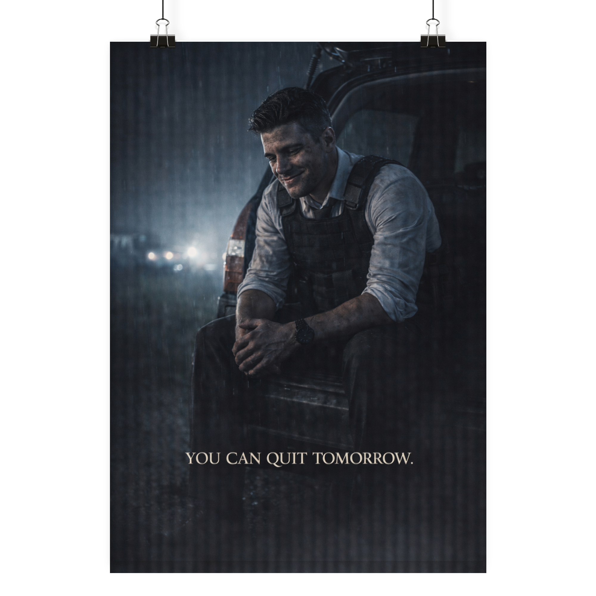 You can quit tomorrow - Poster Din A3 (hoch) als Airsoft Poster im DIN-Format