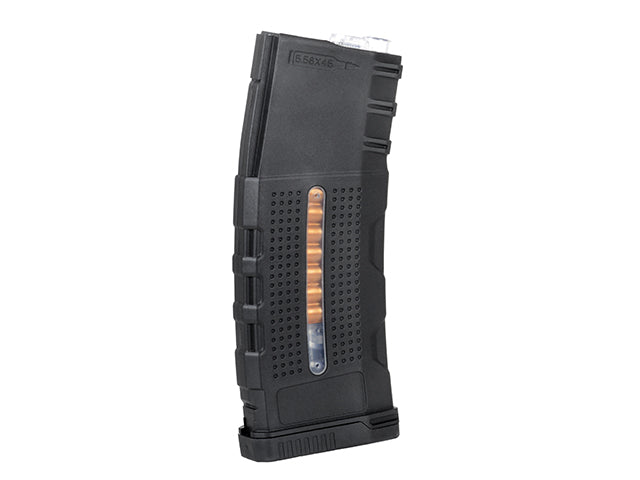 BattleAxe M4/AR15 Enhanced-Grip Polymer Mid-Cap-Magazin 150 BBs Schwarz