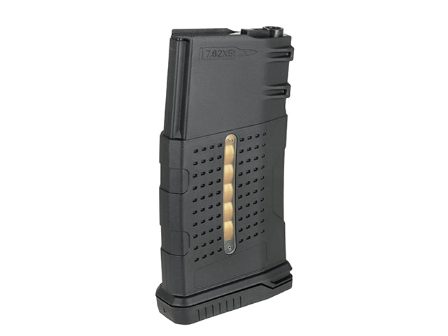 220 BBs verstärkt Griff Polymer Magazine für AR-10/SR25 - Schwarz 4