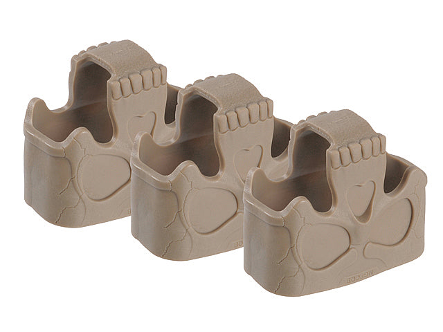 Magazinzubehör 3-Teilig Skull 5.56 Mag-Rubber-Loop-Set M4/M16 Tan