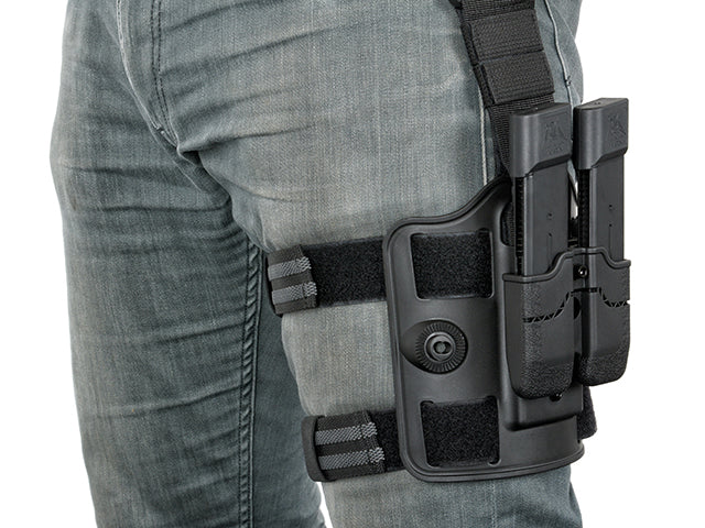 MOLLE-Tasche Airsoft Drop Leg Platform - Schwarz [Amomax] 7
