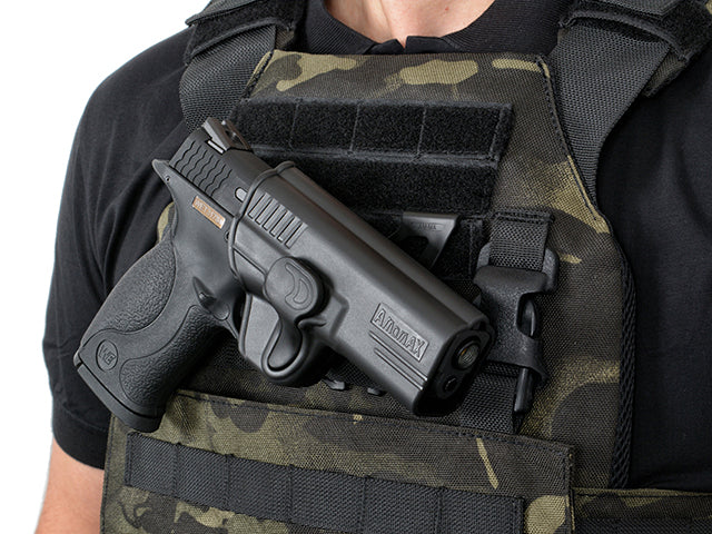 Holster Airsoft MOLLE-Befestigung - Schwarz [Amomax] 4