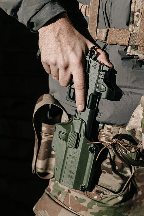Per-Fit Holster für more than 80 handgun models - Oliv [Amomax] 10