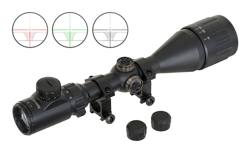 3-9X50AOEG Rifle Scope - Black als Airsoft Zielfernrohr von PCS in Schwarz, Ansicht 3
