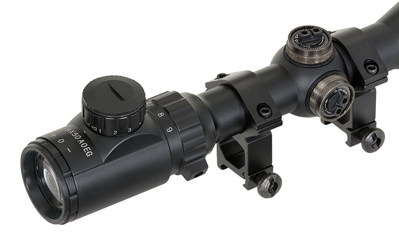 3-9X50AOEG Rifle Scope - Black als Airsoft Zielfernrohr von PCS in Schwarz, Ansicht 6