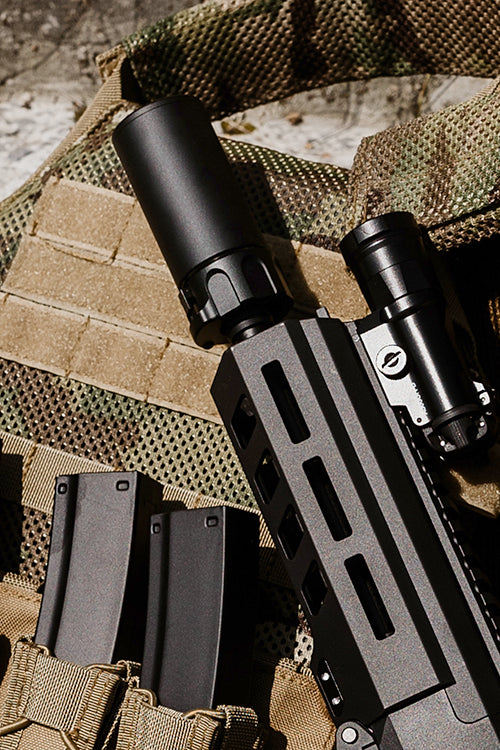 Anbauteil 90MM Dummy Special Force Sound Suppressor - Schwarz [5KU] 8