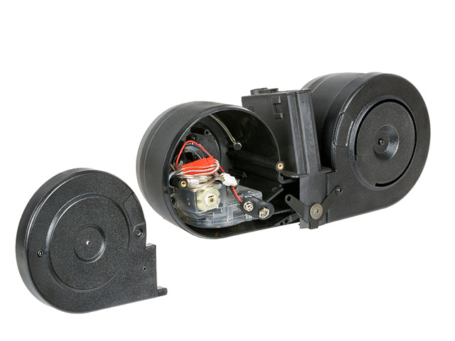 3000 BBs Electric Doppel drum Magazin für M4/M16 - Schwarz [BattleAxe] 5