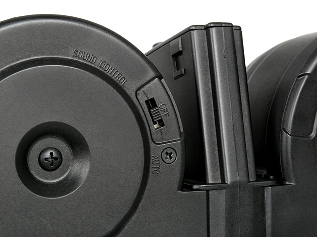 2500 BBs Capacity Electric Drum Magazin für M16/AR15 Serie [A&K] 4