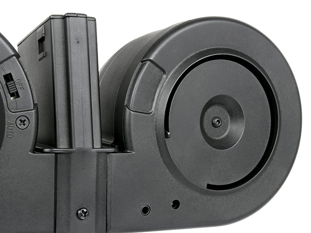 2500 BBs Capacity Electric Drum Magazin für M16/AR15 Serie [A&K] 5