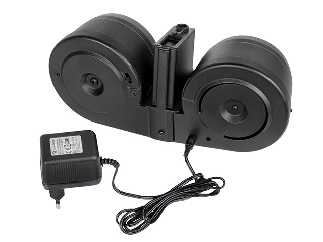 2500 BBs Capacity Electric Drum Magazin für M16/AR15 Serie [A&K] 8
