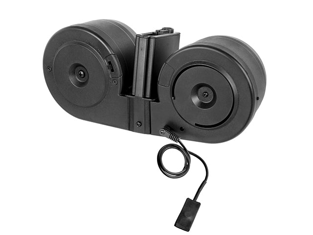 2500 BBs Capacity Electric Drum Magazin für M16/AR15 Serie [A&K] 9