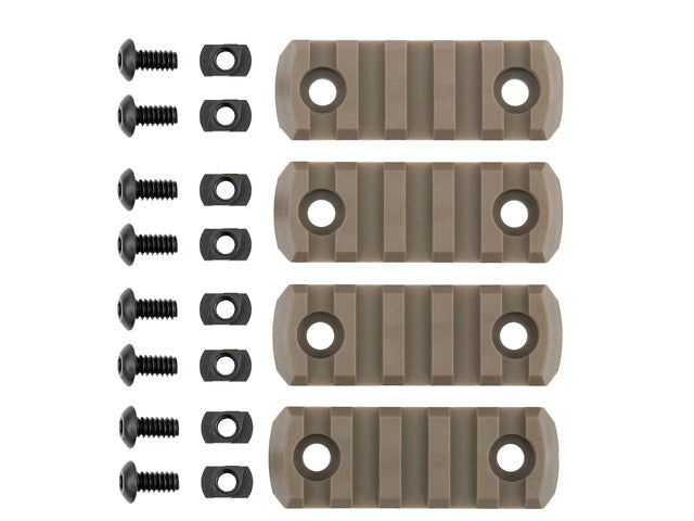 4-PC M-LOK Polymer Schiene Kit - Dark Earth [TMC] 2