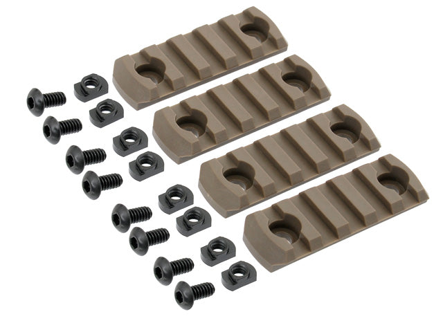 4-PC M-LOK Polymer Schiene Kit - Dark Earth [TMC] 3