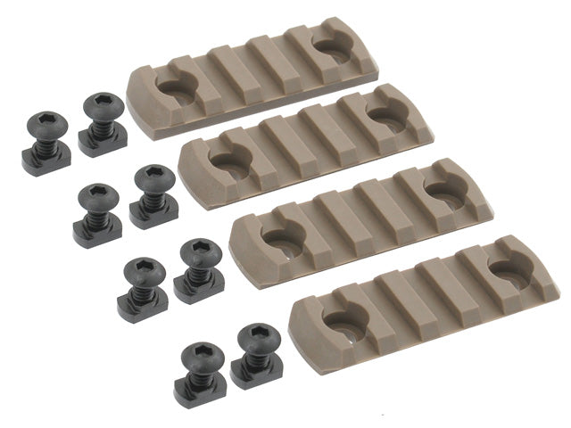 4-PC M-LOK Polymer Schiene Kit - Dark Earth [TMC] 4