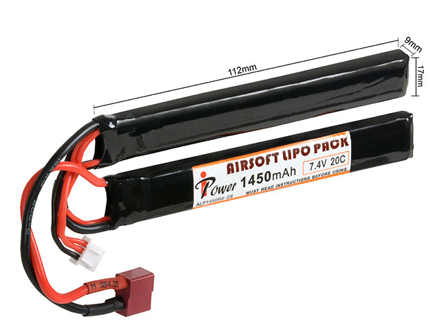 Akku LiPo 1450mAh 7.4V 20C T-connect [IPower] 2