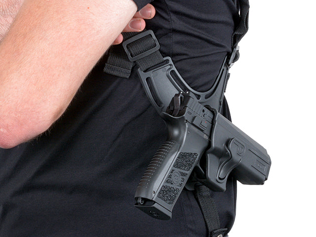 Holster Airsoft Einzel shoulder harness - Schwarz [Amomax] 5