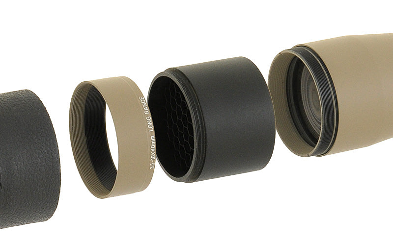 Montagezubehör Anti-Reflection Lens Cover für 40mm Zielfernrohr - Schwarz 4