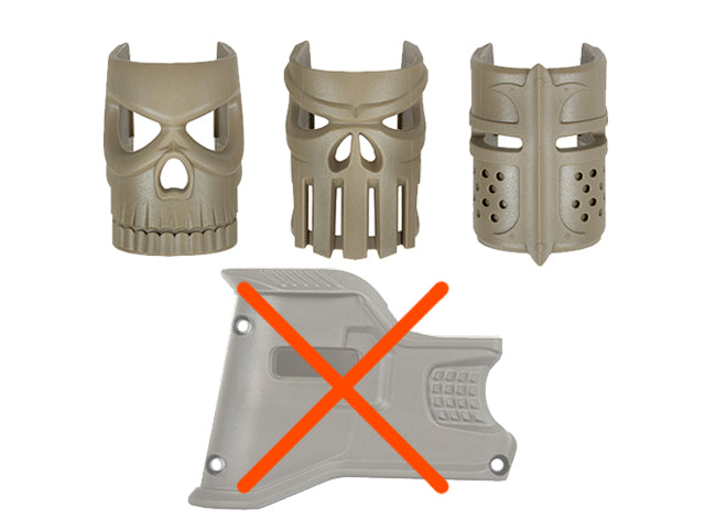 Ornamental Replaceable Maske Griff Set (3pcs) - Dark Earth [Kublai] 8