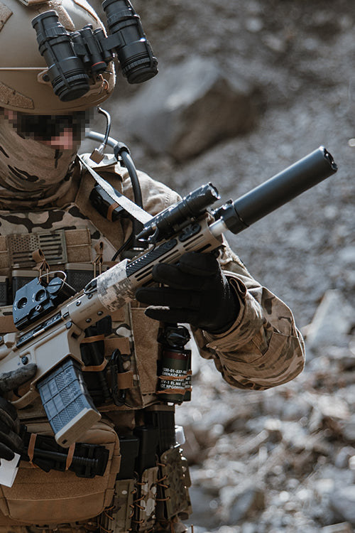 USSOCOM 5.56 SPITFIRE Tracer Sound Suppressor - Schwarz [5KU] 9