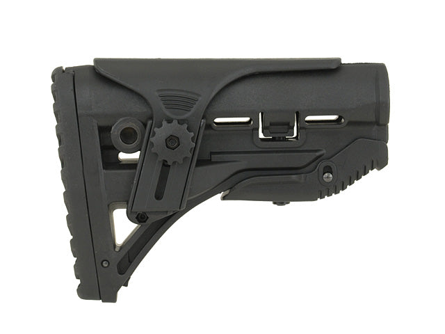Sleek Buttstock mit Cheek Rest für M4/M16 - Schwarz [Big Dragon] 2