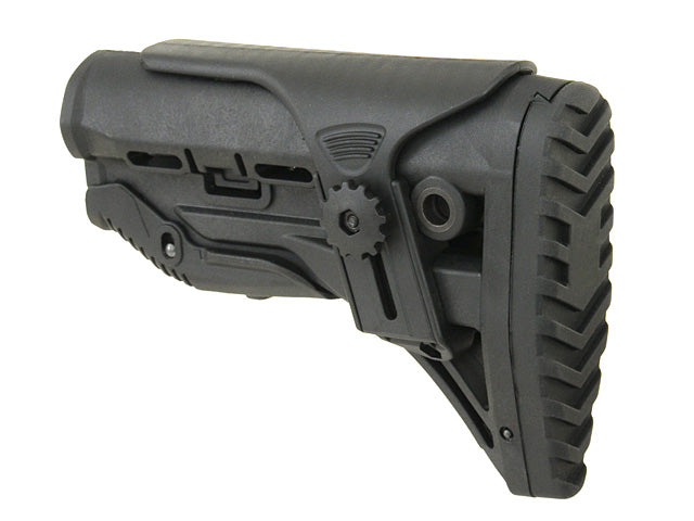 Sleek Buttstock mit Cheek Rest für M4/M16 - Schwarz [Big Dragon] 4