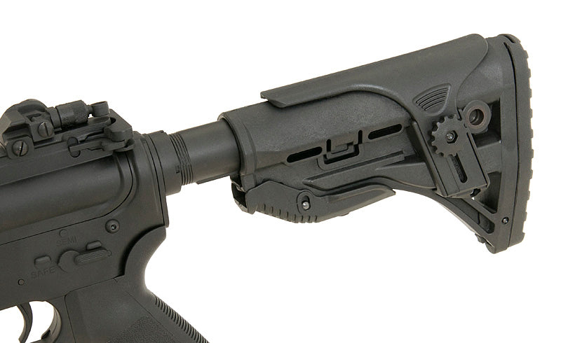 Sleek Buttstock mit Cheek Rest für M4/M16 - Schwarz [Big Dragon] 6