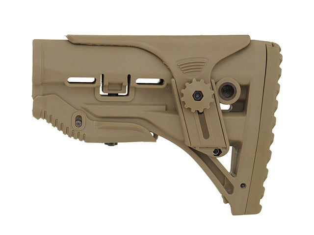 Sleek Buttstock mit Cheek Rest für M4/M16 - Dark Earth [Big Dragon] 1