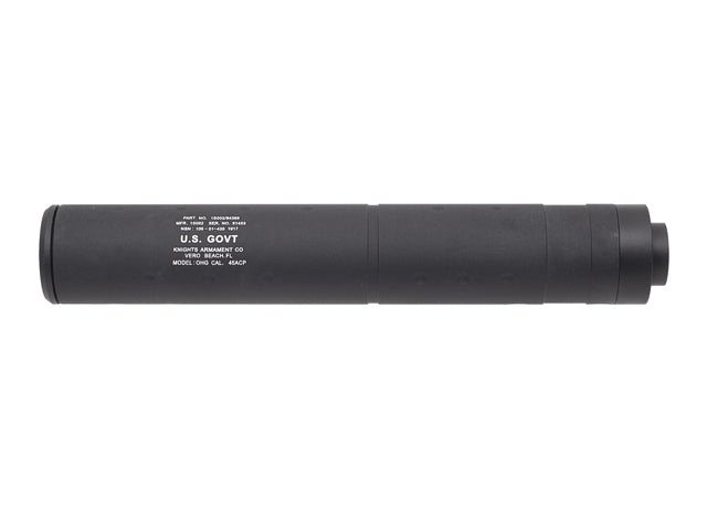 196 mm Dummy-Schalldämpfer U.S.GOVT LOGO Schwarz