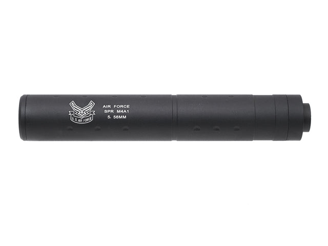 196 mm Dummy-Schalldämpfer AIR FORCE LOGO Schwarz