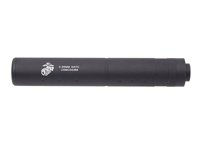 196 mm Dummy-Schalldämpfer USMC LOGO Schwarz