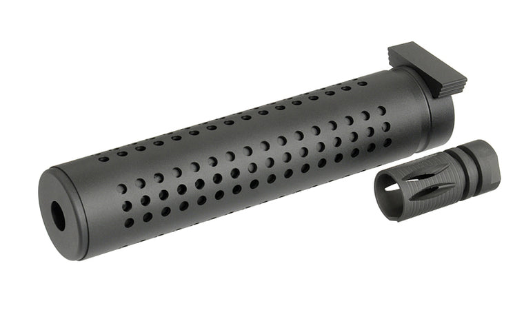Dummy Dummy-Schalldämpfer mit Feuerdämpfer Schwarz