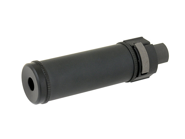 126 mm QD Schalldämpfer mit Feuerdämpfer Schwarz