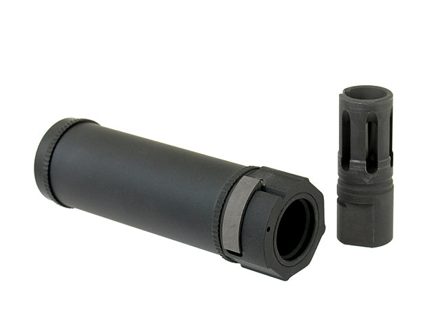 126mm QD Schalldämpfer mit flash hider - Schwarz 4