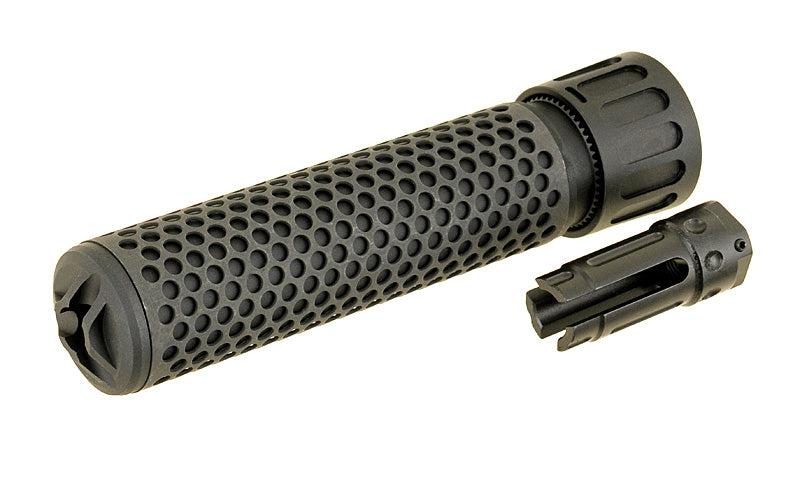 Anbauteil Dummy 5.56 QDC Sound Suppressor mit Flash Hider - Schwarz [BD] 1