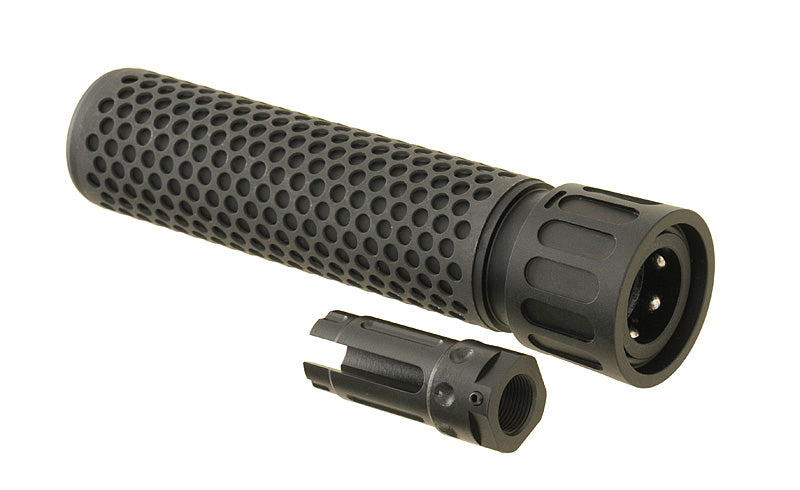 Anbauteil Dummy 5.56 QDC Sound Suppressor mit Flash Hider - Schwarz [BD] 2