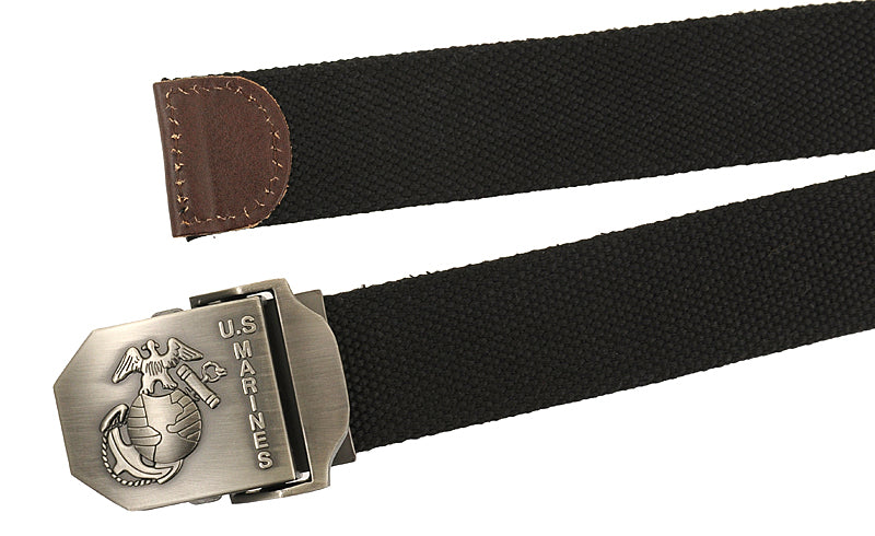 Military Army Men's Canvas Belt 1.5-Zoll (Marine Corps) - Schwarz 2