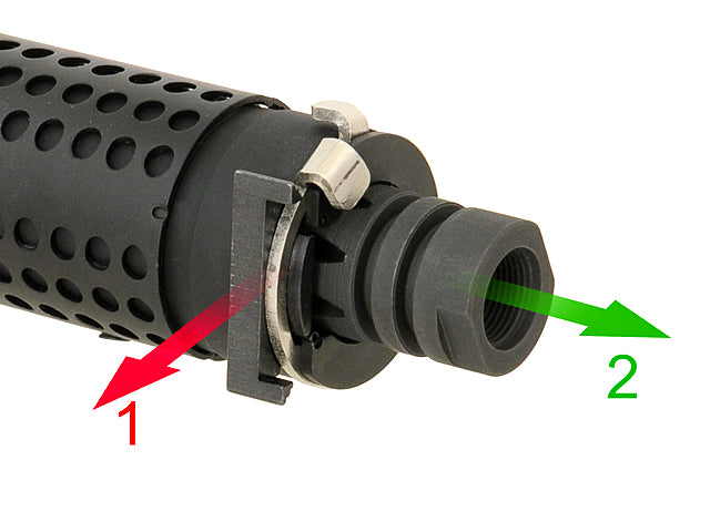 QD Schalldämpfer mit Flash Hider - Schwarz 4